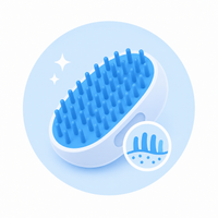SOFT CILICONE GROOMING BRISTLES