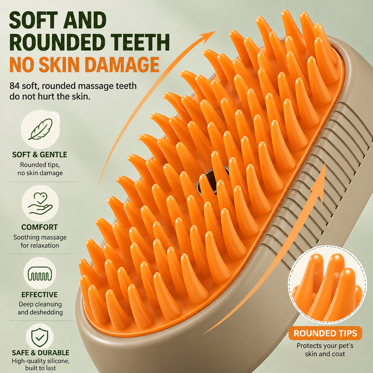 FurMist™ 3-in-1 Pet Grooming Brush