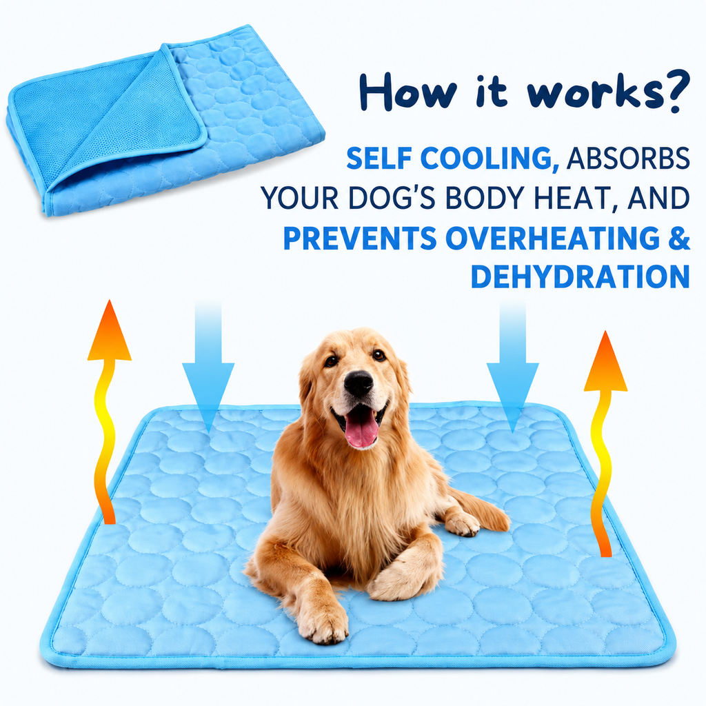 Hexlie Frost™ Self-Cooling Pet Mat Hexlie
