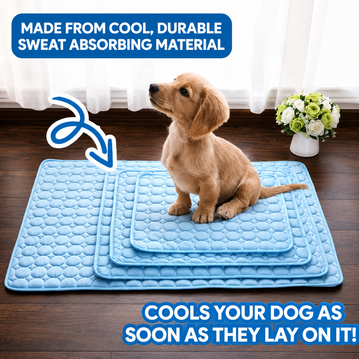 Hexlie Frost™ Self-Cooling Pet Mat Hexlie